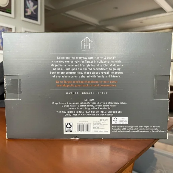 Hearth & Hand Wooden Food Play Set - Picture 2 of 2